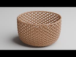 How to create woven basket in Blender | Blender 4.3 Tutorial