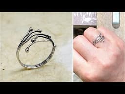 How to Make a Ring from Silver Wire | Jewelry Making | Metalsmithing