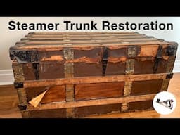 Vintage Steamer Trunk Restoration Project with Detailed How-To Information by Fixing Furniture