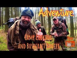 Beef Stew with Guinness on a stormy camp cooking Christmas Camp in the Lake District