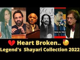 💔 Heart Broken Legend's Best Shayari Collection 2022 | Tahzeeb Hafi | Jaun Elia | Dr Rahat Indori