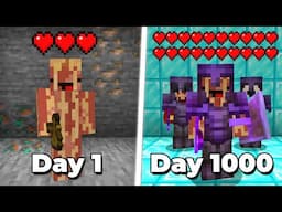 I Survived 1000 Days on Lifesteal SMP