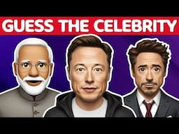 GUESS THE CELEBRITY BY EMOJI 🤔 | Celebrity Quiz