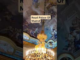 Inside The Royal Palace Of Madrid #spaintravel #madrid #royalpalace #majestic #beautifulplaces