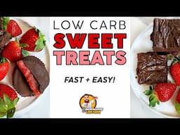 These 2 KETO SWEET TREATS Are Fast & Easy! - Low Carb Dessert Snack Recipes