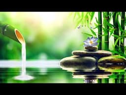 Bamboo with flowing water sound music guitar for relax meditation (Arles Romance LucasGitanoFamily)