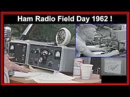 Vintage 1962 HAM RADIO FIELD DAY Kensington Park Michigan, improved video (communications antenna)