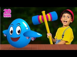 Surprise Eggs Vehicle Kids + More Nursery Rhymes For Kids | BabyBillion