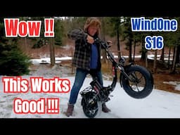 Powerful but Compact Folding WindOne S16  Fat Tire E bike