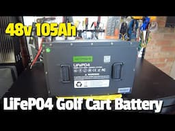 Vatrer 48V 105Ah LiFePO4 Golf Cart Lithium Battery Kit