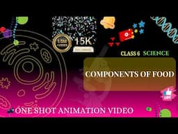 Class 6 || Science || Components of Food || Animation || in English