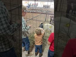 Our Kids tried goat roping for the first time! 🐐