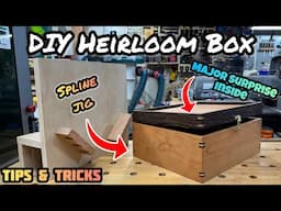 Making an Heirloom Box with a Story & Surprise Inside: Spline Jig, Tutorial, Woodwork Tips & Tricks