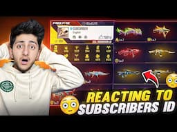 Reacting To My Subscribers Id & Collection Rating 1 to 10 - Garena Free Fire