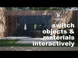 Interactive 3d objects materials cameras in UE | object configurator UE5 | Unreal Engine 5 Tutorial