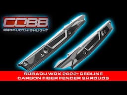 COBB Tuning - Product Highlight - Subaru VB WRX Redline Carbon Fiber Fender Shroud