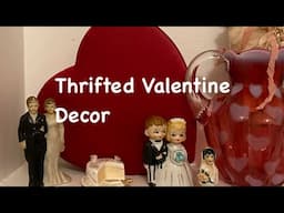 Thrifted Valentines Day Decor #thriftedfinds #vintage