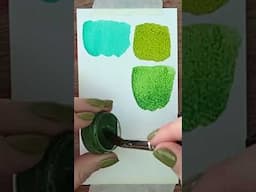 How To Mix NATURAL GREENS In Watercolor!