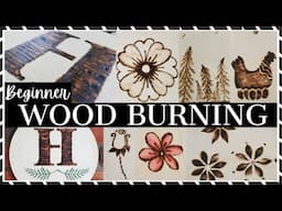 ⭐ WOOD BURNING - Easy, Fun DIY gifts, decor projects & ideas to try - Beginner Walmart Kit