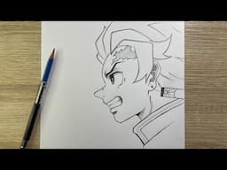 How to Draw Tanjiro Kamado from Demon Slayer | Easy Anime Drawing Tutorial