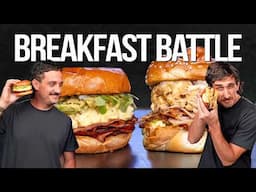 THE SONS OF SAM THE COOKING GUY BATTLE TO MAKE THE ULTIMATE BREAKFAST SANDWICH...