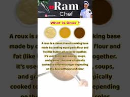 What Is Roux ? #roux #thikeningagent #roux #rouxrecipe #ramchef #chefram #rajasahab #prabhas