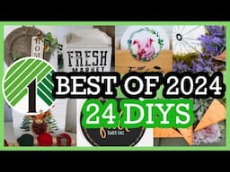 THE BEST DOLLAR TREE AND THRIFT DIYS OF 2024 | 24 HOME DECOR CRAFTS TO TRY NOW!