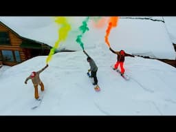 Smoke Grenade Snowboarding in 4K!! 2016