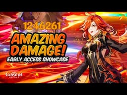 CRAZY DAMAGE! Mavuika Early Access Showcase & First Impressions | Genshin Impact