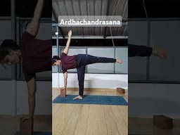 Trikonasana to Ardhachandrasana, improve your balance and stability, helpful for uterine prolapse