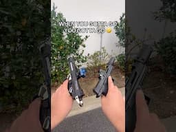 When you can’t hold it anymore #airsoft #airsoftgi #gbb #short #shorts #funny #memes #gaming #toys