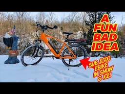 Actbest Core Ebike Snow Riding (great bike, but not in snow, haha!)