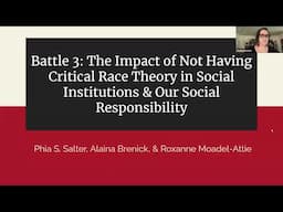 The Impact of Not Having Critical Race Theory in Social Institutions and Our Social Responsibility