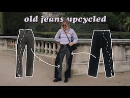 DIY // Let's upcycle my dream wavy jeans - how to upsize old pants