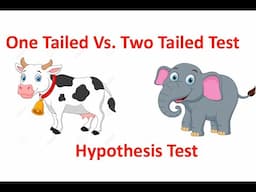 One Tailed Test Vs. Two Tailed Test - Hypothesis Test.