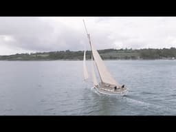 Gaff cutter Constance sailing on the Helford estuary