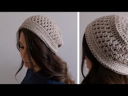 How to Crochet a Hat that's Lightweight & Perfect for Fall!