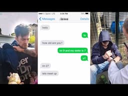 Child Predator ASSAULTED After Trying To Meet A 9 Year Old Girl And Her 7 Year Old Sister?!?