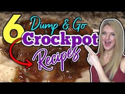 6 Amazing DUMP & GO CROCKPOT RECIPES you'll make Again & Again! | SLOW COOKER RECIPES you will LOVE!