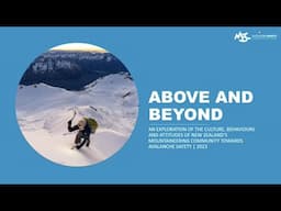 Above and Beyond | Mountaineering Research Presentation | NZMSC