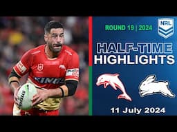 Dolphins v South Sydney Rabbitohs | Half-time Highlights | NRL 2024