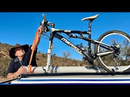 How to Construct a Simple Bike Rack for Your Camper Trailer.