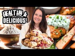 EASY Healthy SHEET PAN Dinner & Cranberry Orange Scones | Kitchen Vlog!