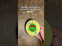 Hand painted Raphael ninja turtle decoration #art #painting #illustration