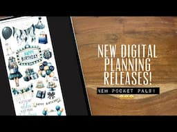 New Birthday digital stickers and Pocket planner pals release! Password pal and more!