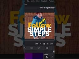 Color Change Effect in DaVinci Resolve | Quick #davinciresolve #colorchange #hinditutorial