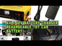 12v 6v Battery Charger  for Rechargeable Toy Car for kids | Battery | Rider Kikomi Power Wheels