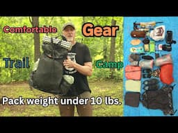 Gear of a pack load under 10 lbs. / Functional / Very comfortable