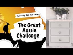 Stencilled Bedsides! The Great Aussie furniture flip challenge!!