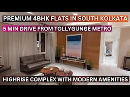 Premium 4bhk Flats In Kolkata Near Tollygunge Metro📞8100293325 #kolkata #property #mgglobal #4bhk